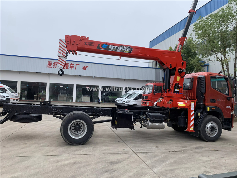 Foton Aoling 8 tons straight arm truck crane