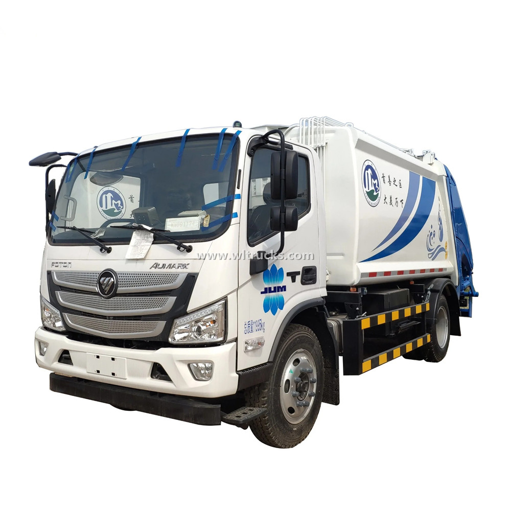 Foton Aumark 8cbm waste garbage compactor truck