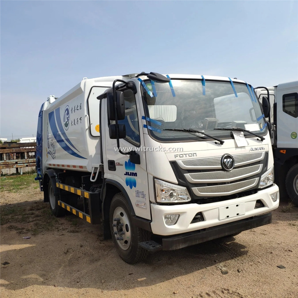 Foton waste garbage compactor truck