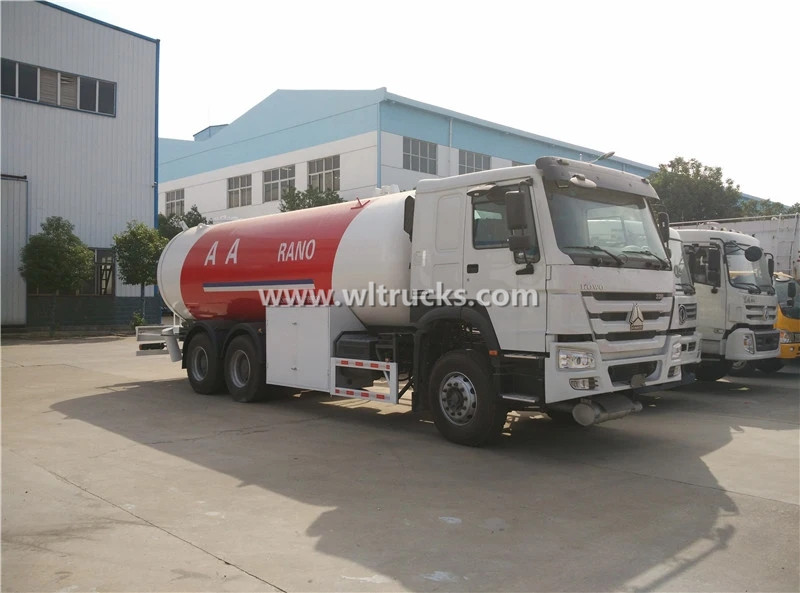 HOWO 10 Metric Tonne LPG Gas Refilling truck