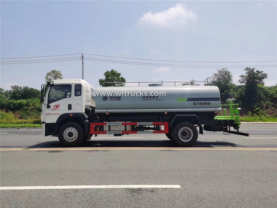 HOWO 12cbm water bowser truck