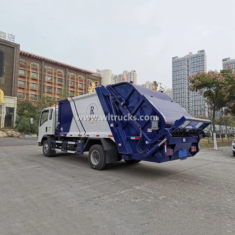 HOWO 8cbm waste collection compactor truck