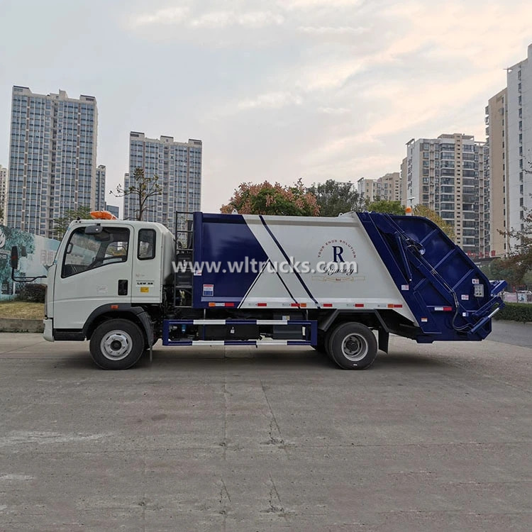 HOWO waste collection garbage compactor truck