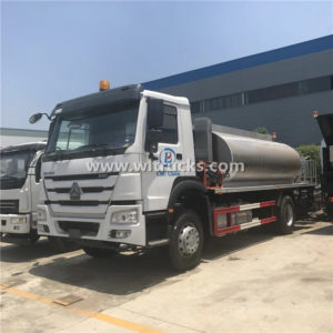 Howo 12cbm Stainless Steel Bitumen Tank Truck