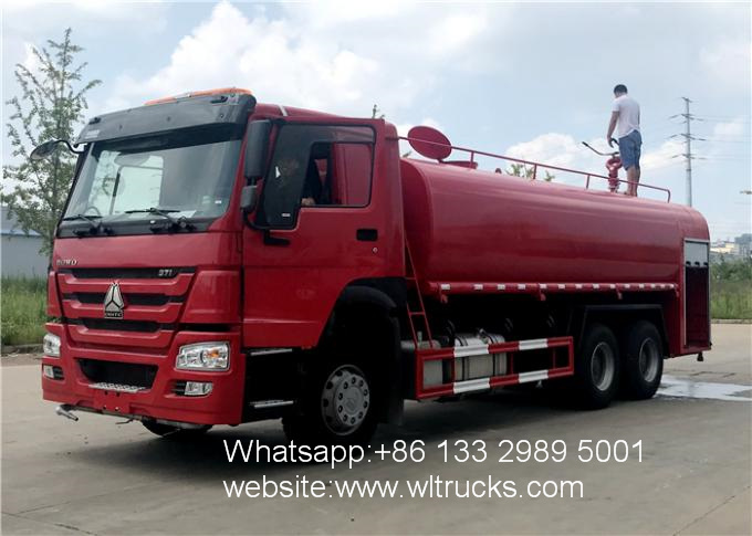 Howo fire water tanker truck