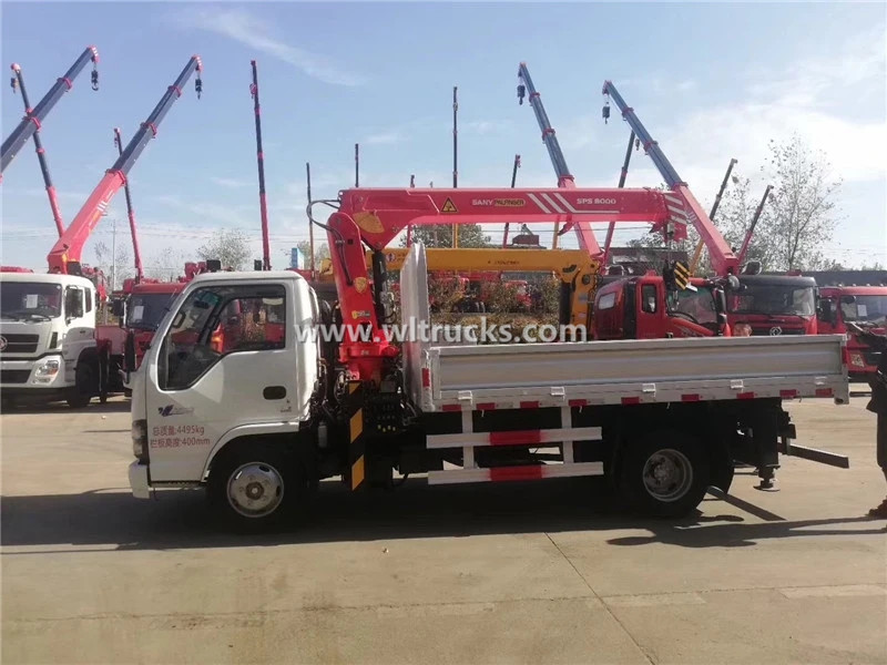 Isuzu 4 tons Cargo Crane Truck