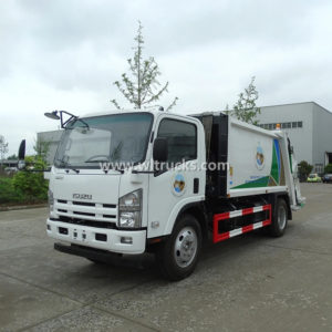 Isuzu 8cbm Rear Loader Compactor rubbish Truck