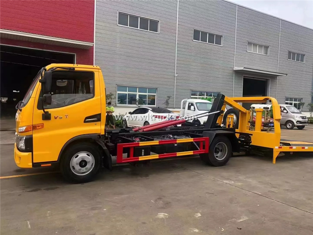 JAC 3 ton flatbed wrecker truck