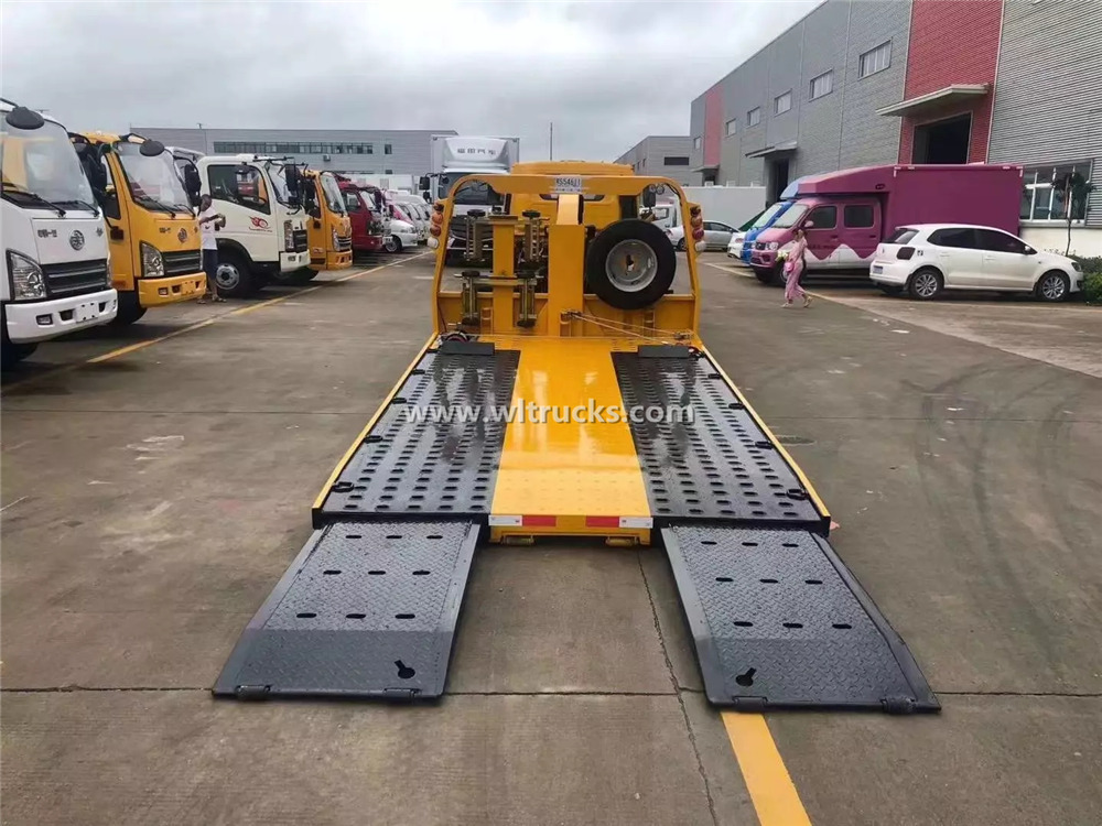 JAC Fully floor type flatbed wrecker truck