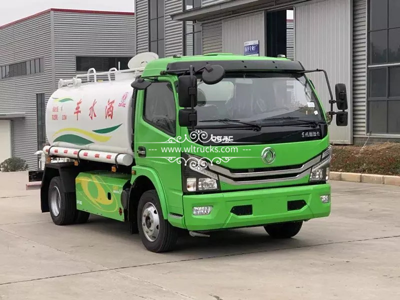 Natural gas 8000liters water tank truck