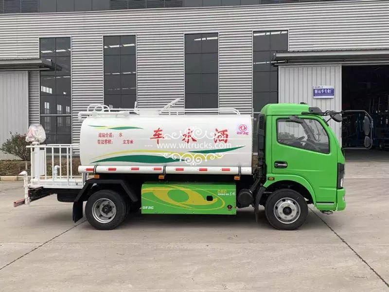 Natural gas 8m3 water tank truck