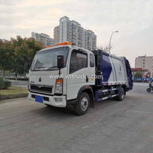 RHD HOWO 8cbm waste collection garbage compactor truck