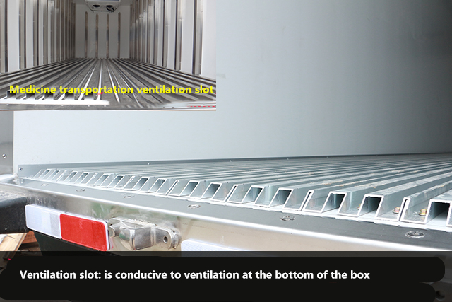 Refrigerator truck Ventilation slot