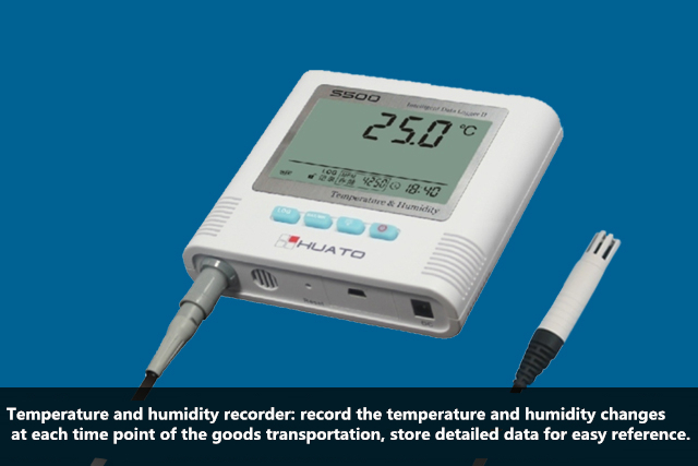 Refrigerator truck temperature recorder