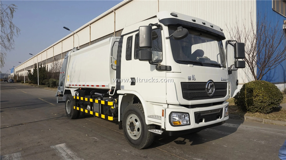 Shacman 12cbm Garbage collection rubbish compactor truck