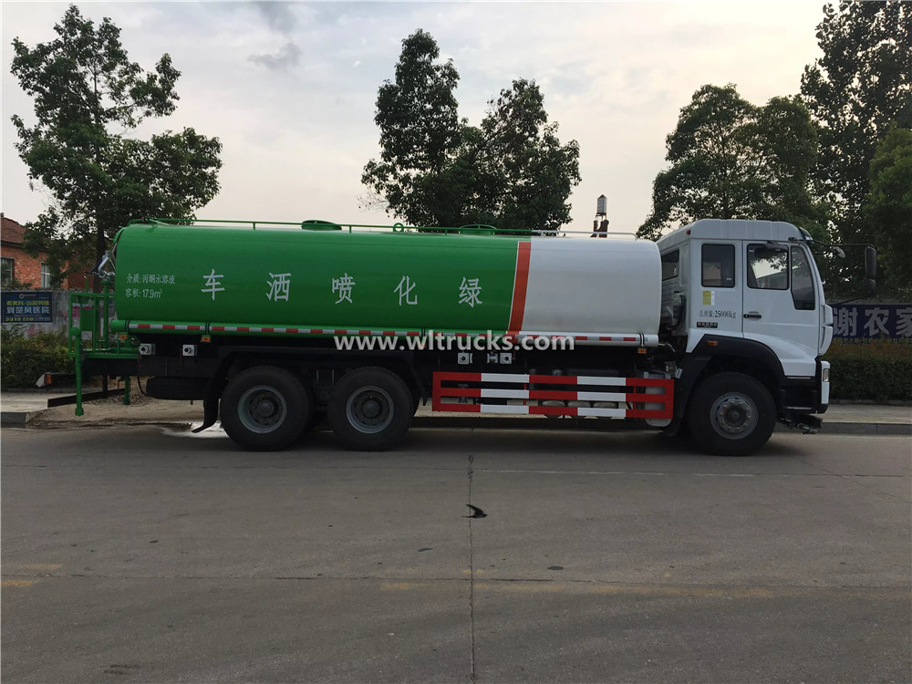 Sinotruk 20000 liter water tank truck