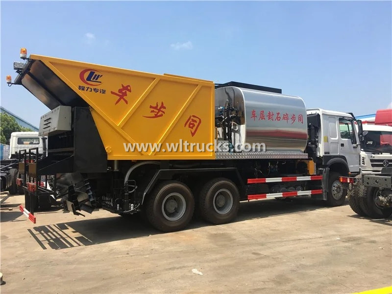 Sinotruk HOWO Asphalt Synchronous Chip Sealer truck