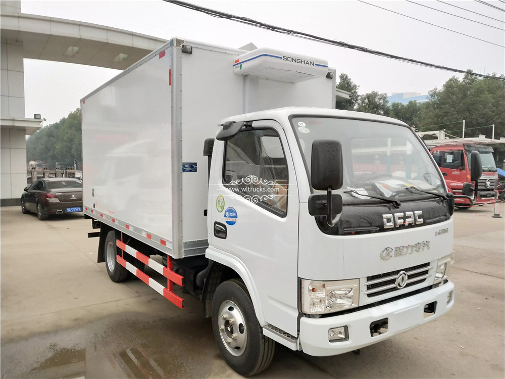 Stainless steel refrigerated truck