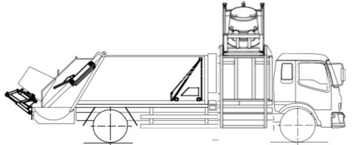 garbage sorting truck Structure diagram