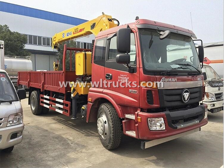 10 ton Hydraulic telescopic boom truck mounted crane
