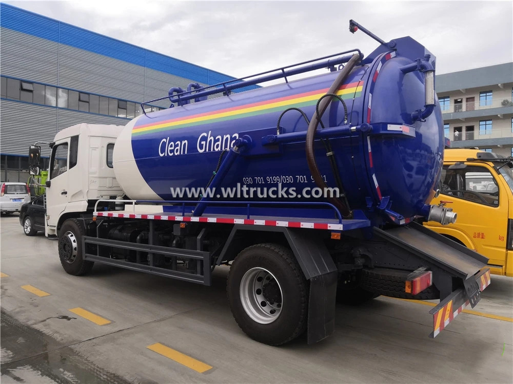 10 ton sewer vacuum sewage suction truck