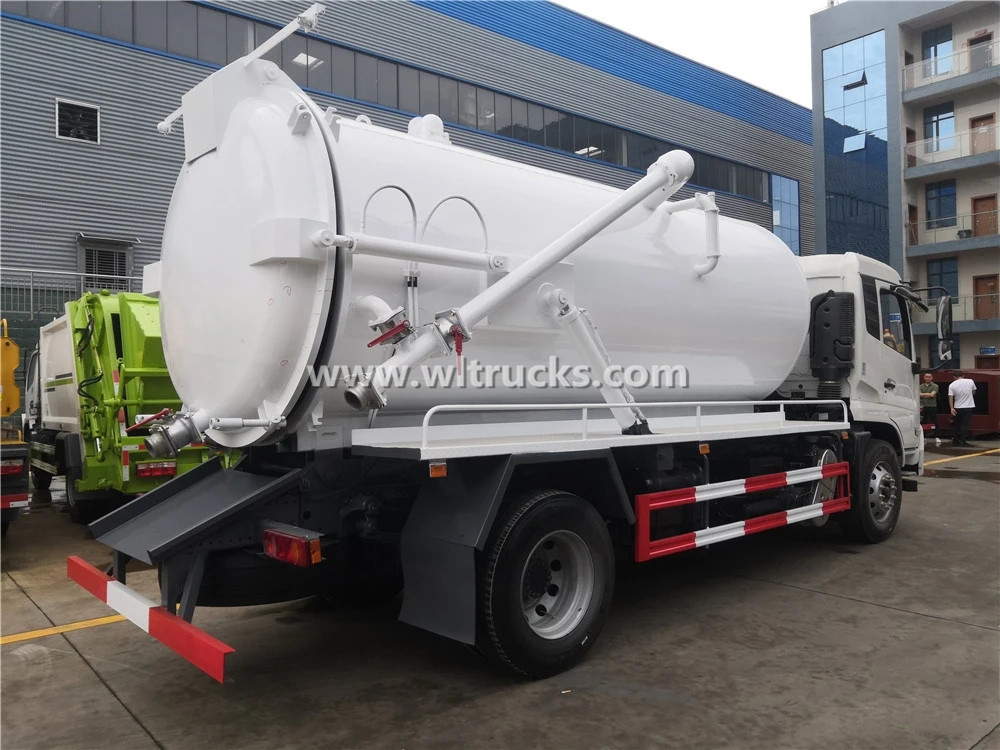 12 cubic meters vacuum sewer sewage Truck