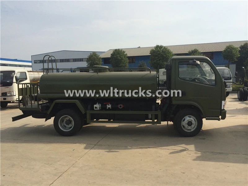 4x4 5000L stainless steel Water Carting Truck