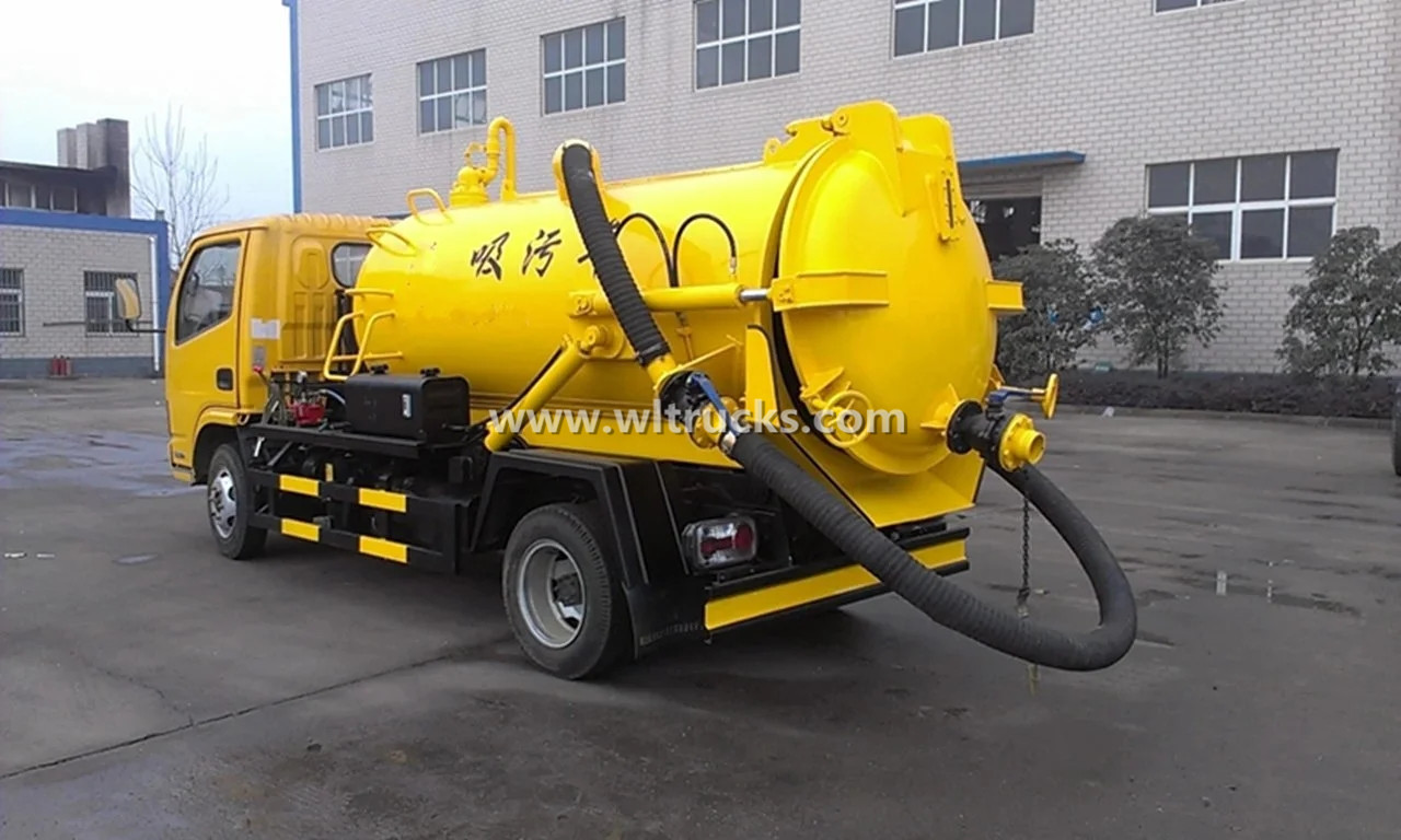 5m3 Vacuum Sewage Truck