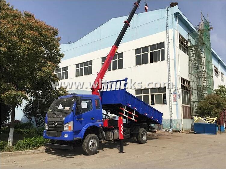 5t dump truck mounted crane