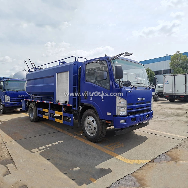 6 wheels Isuzu 10cbm High Pressure Jetting Sewer Fecal Sewage Flushing and Suction Truck