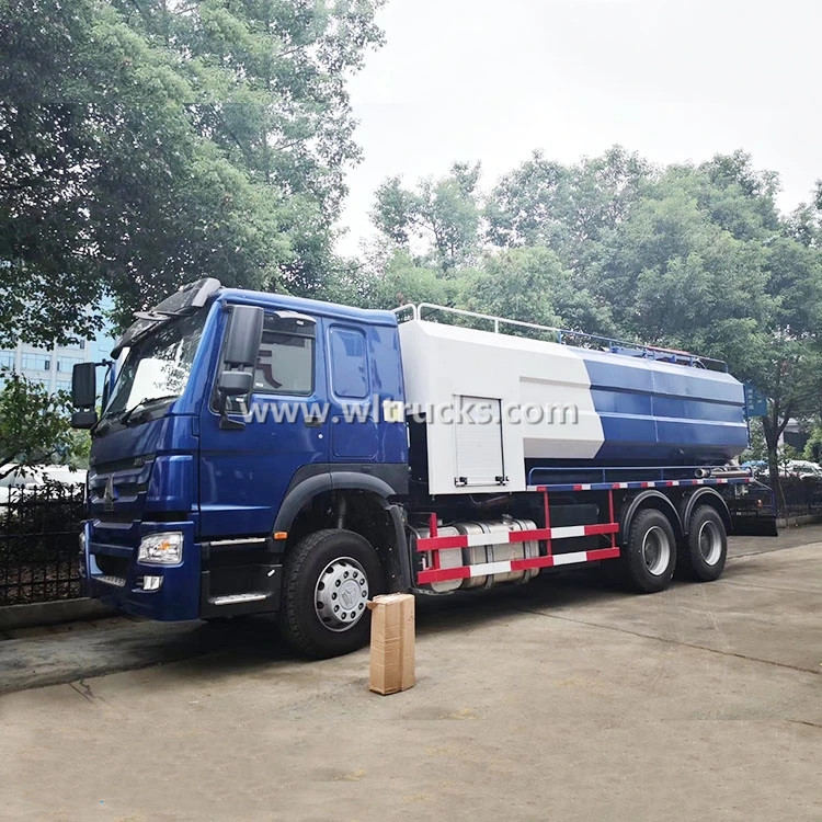 6x4 Sino 20000L camion vacuum sewage sucker truck