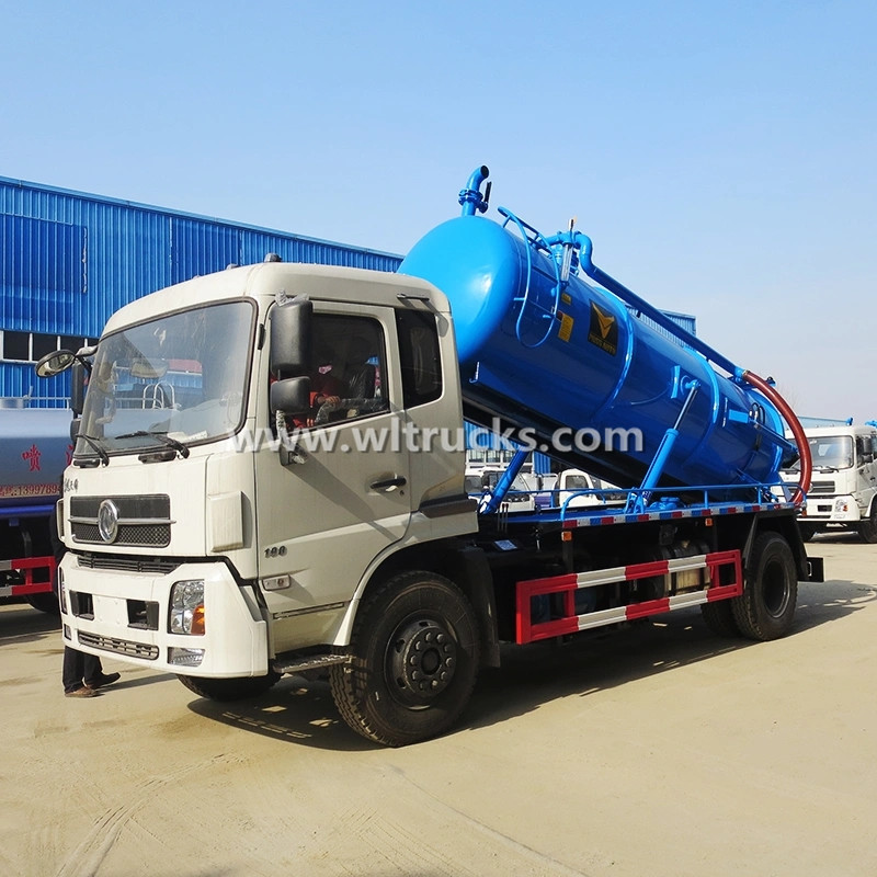 Dongfeng 10000 liters Vacuum Toilet Sucker Truck