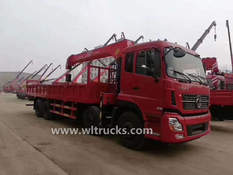 Dongfeng Kinland truck with SANY 12 ton Palfinger SPS30000 crane