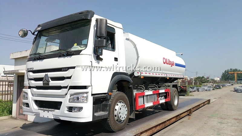 HOWO 16m3 Mobile Oil Tank Refuel Truck