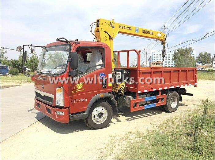 HOWO 3 Ton Truck Mounted Crane