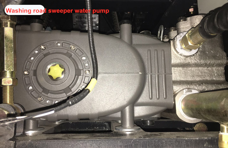 High pressure water pump for washing and sweeping truck