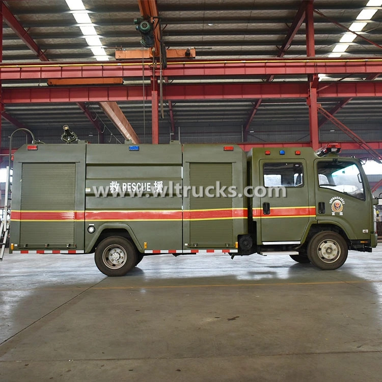 ISUZU 6000 liters Military Rescue Fire Truck