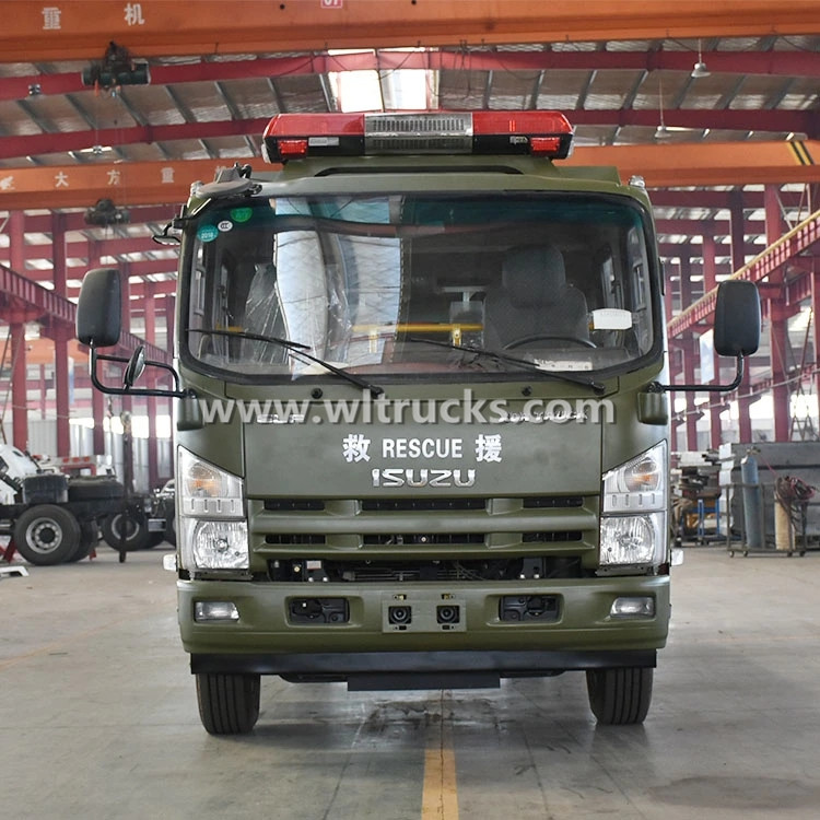 ISUZU Military Emergency Rescue Fire Truck with 6000L Water Tank