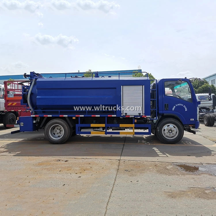 Isuzu 10000 liters High Pressure Jetting Sewer Fecal Sewage Flushing and Suction Truck
