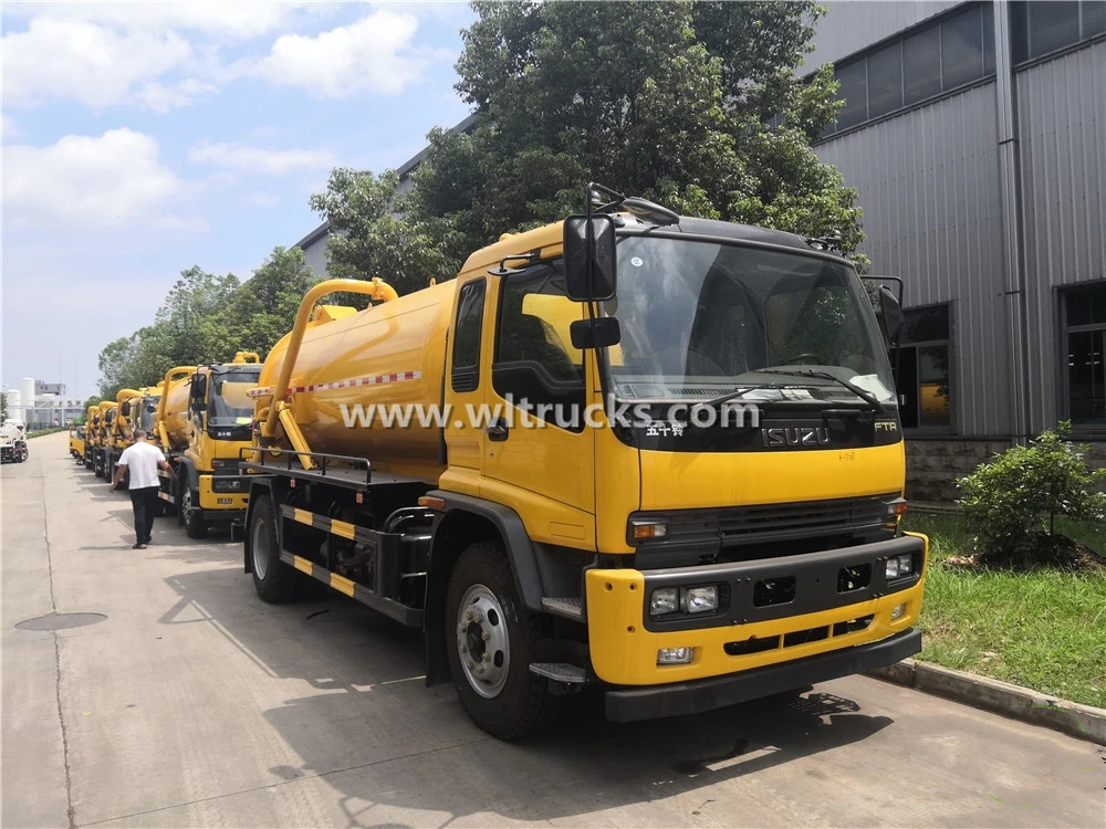 Isuzu 12m3 Vacuum Tank Truck