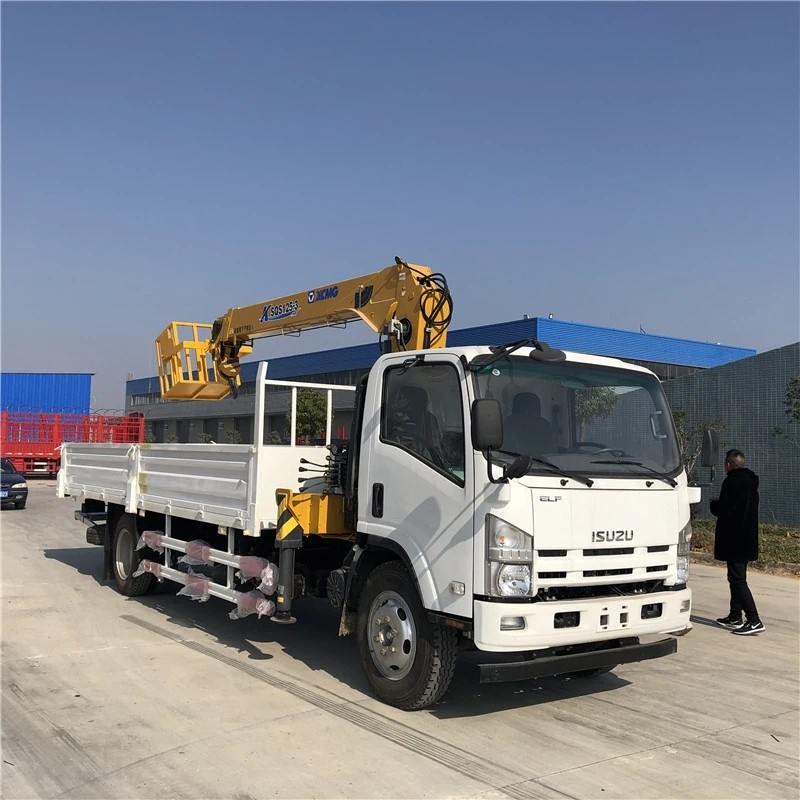 Isuzu 8t crane with wrecker Rear Drag arm system