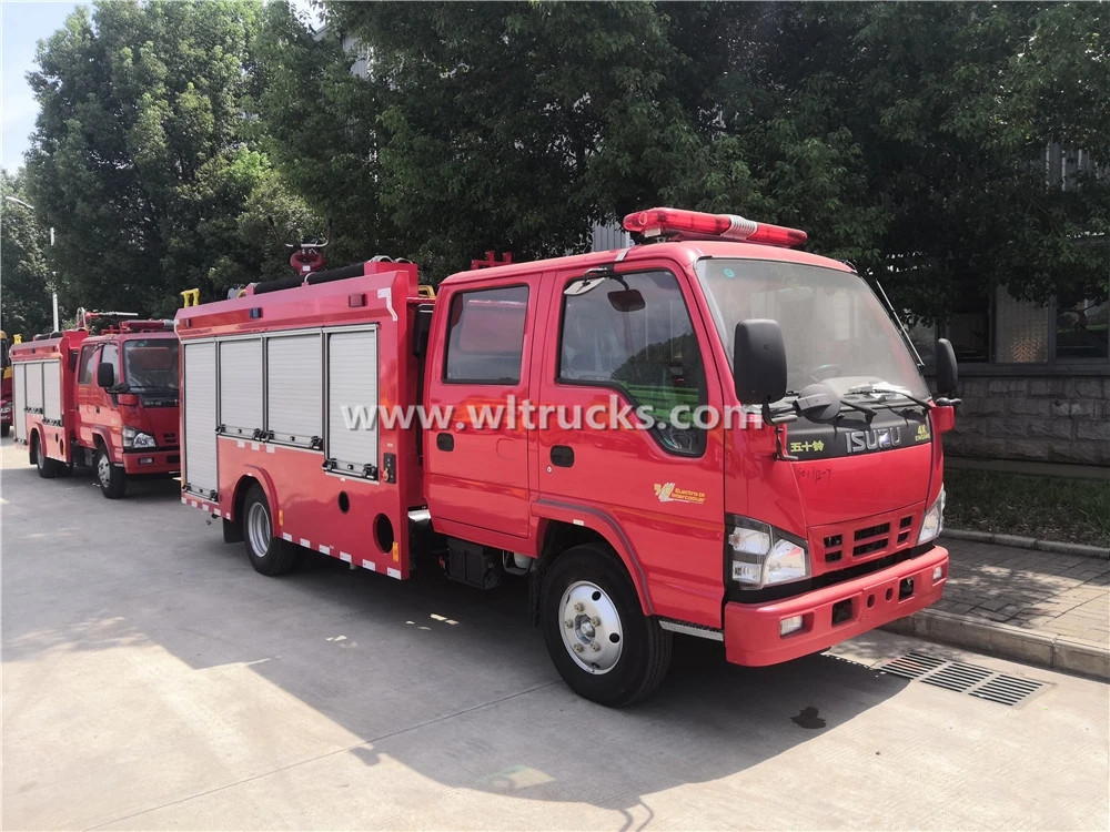 Isuzu water Foam Tank Fire Truck