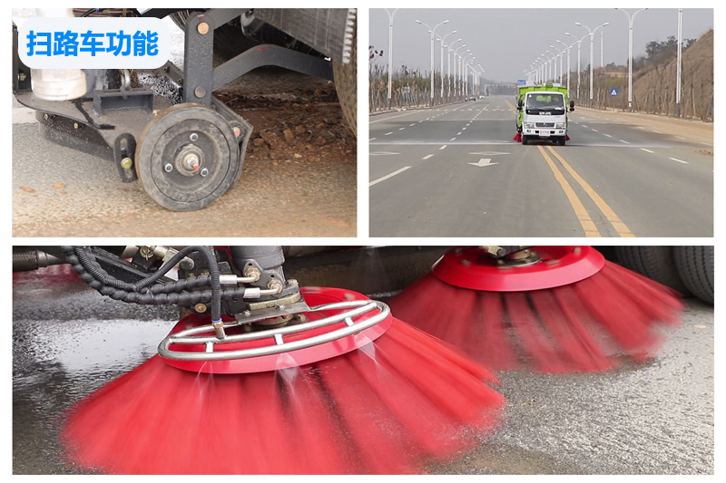 Road sweeper truck function