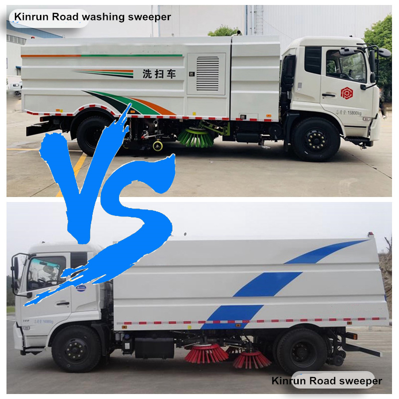 differences between of Washing sweeper and sweeper truck