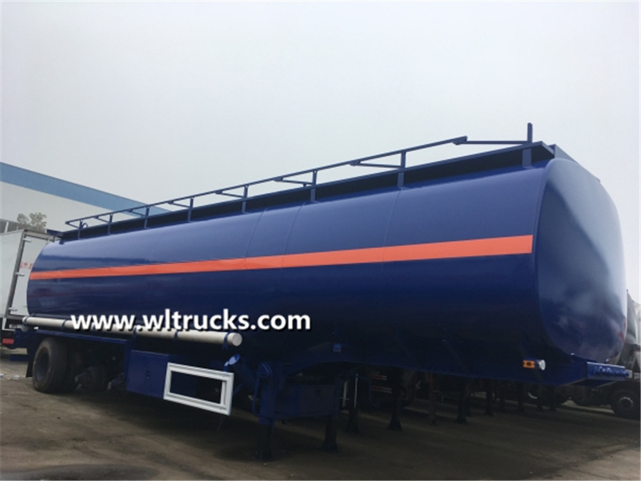 3 axles 50000 liters fuel oil bowser tank trailer