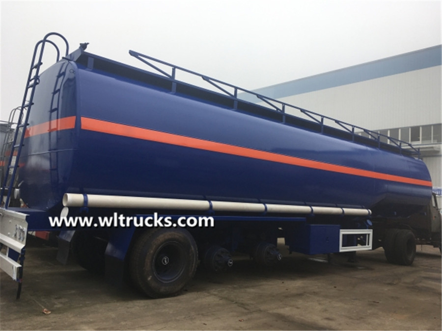 3 axles 50cbm fuel oil bowser tank trailer