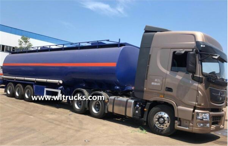 3 axles 50m3 fuel oil bowser tank trailer