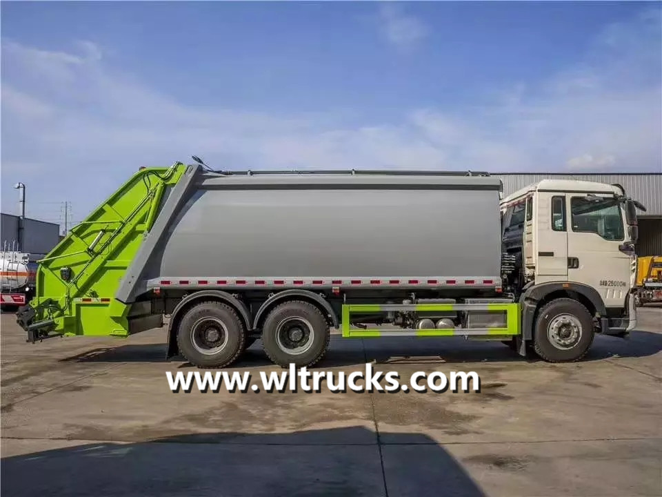 HOWO 20m3 Waste collection compactor garbage truck