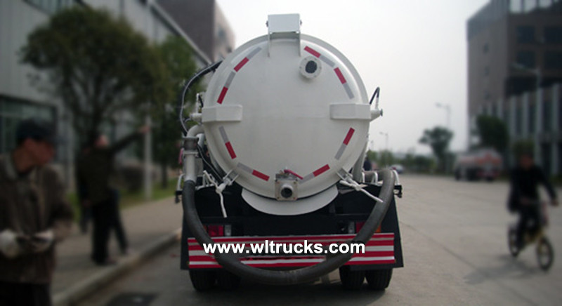 Isuzu 8000 liters sewer vacuum sewage suction truck