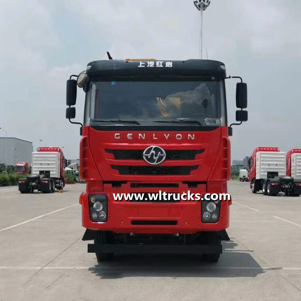 SAIC Iveco 8X4 390HP 20 ton Folding Arm Crane Truck